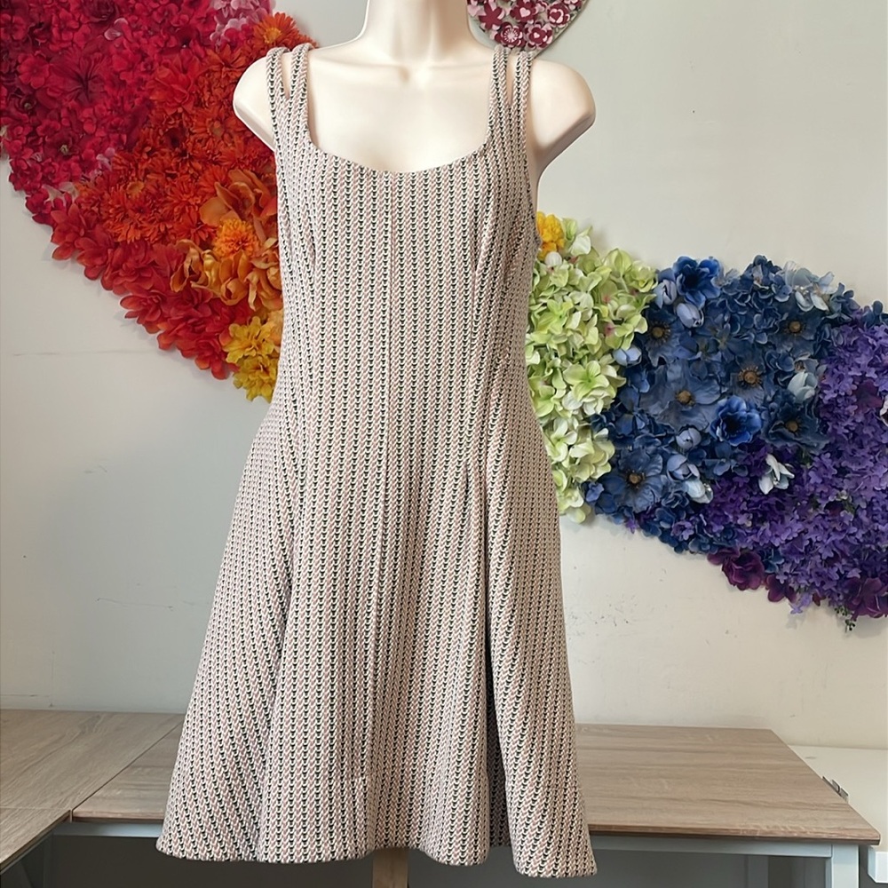 Anthropologie Maeve Jacquard Mini Dress with tie detail - Picture 8 of 16
